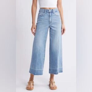 NEW PAIGE harper ankle wings jeans in blue